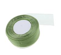 Gcljlmy 45 m di nastro in organza (larghezza circa 4 cm) nastro decorativo per matrimonio, in organza, nastro in chiffon, colore verde