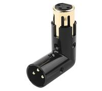 Gcljlmy Adattatore per microfono XLR, adattatore microfono regolabile ad angolo di 90°, connettore Au-dio professionale, per palcoscenico e spettacoli dal vivo, compatibile