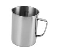 Gcljlmy Bicchiere graduato in acciaio inox, con manico, contenitore grande, brocca per mixer da cucina per latte art