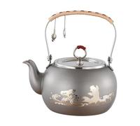 Gcljlmy Bollitore, caffettiera per caffè, manico anti-scottatura, teiera stabile, resistente al calore, multifunzione per la casa, sala da tè, cucina picnic (A)