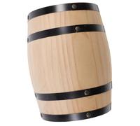 Gcljlmy Botte di vino di quercia, grande capacità, botte di vino in legno, retrò, per cocktail e birra, decorazione per la casa (beige, S)