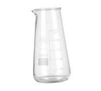 Gcljlmy Brocca per la schiumatura della crema, brocca a vapore in vetro per espresso, misurino conico in vetro per latte, caffè, succo di latte (250 ml)