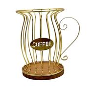 Gcljlmy Contenitore per filtro da caffè, per carta filtrante da caffè, organizer, porta capsule di caffè per il piano di lavoro di casa (oro)