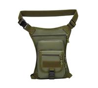 Gcljlmy Marsupio per il tempo libero, borsa regolabile, borsa da gamba impermeabile, borsa da pesca per escursioni all'aperto, adulto, tinta verde