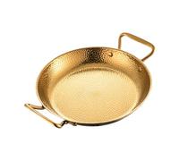 Gcljlmy Padella per paella in acciaio inox, pollo fritto, vassoio da servizio, padella per frutti di mare, paella, fornello per barbecue (20 cm)