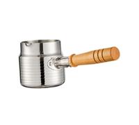 Gcljlmy Pentola per latte, salsa in metallo, scalda burro, dispenser per insalata, piatto subacqueo per maionese ketchup snacks (S)