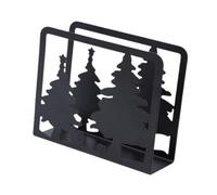 Gcljlmy Porta tovaglioli natalizi 12 x 4,2 x 10 cm, decorativo multiuso con silhouette scavata (Style D)