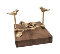 Gcljlmy Portatovaglioli da caffè, porta asciugamani di carta, base in legno, pratico ed elegante, porta fazzoletti da tavolo, per ufficio, casa, tavolo