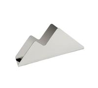 Gcljlmy Portatovaglioli in acciaio inox, moderno, liscio, verticale, per ristoranti, tavolo da pranzo, decorazione matrimonio (argento)