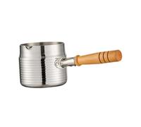 Gcljlmy Testina per latte in metallo, salsa per burro, dispenser per insalata, piatto per snack per maionese ketchup (M)