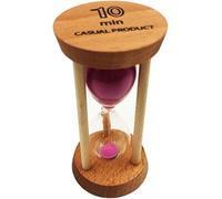 Gcljlmy Timer visivo clessidra per bambini e adulti, con clessidra colorata, timer da 10 minuti, conto alla rovescia, timer da cucina per casa, ufficio, scuola, cucina (10 minuti rosa)