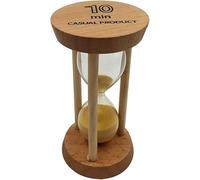 Gcljlmy Timer visivo clessidra per bambini e adulti, con clessidra colorata, timer da 10 minuti, conto alla rovescia, timer da cucina, per casa, ufficio, scuola, cucina (10 minuti giallo)