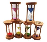 Gcljlmy Timer visivo clessidra per bambini e adulti, timer colorato clessidra, 10 minuti, conto alla rovescia, timer da cucina, rosa (6 clessidra)