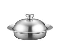 Gcljlmy Vapore a vapore per pesce portatile di nuovo utilizzabile pratico pentola a vapore alimentare per pane di mais verdure uova (17 cm x 21 cm x 27 cm)