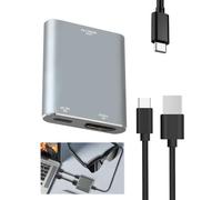 GCNWW Adattatore da HDMI a USB C 4K a 60Hz, adattatore HDMI USB C compatibile con XREAL One Pro/Air-Rokid Air/Max-Nreal Air-Thunderbird AR-GRAWOOA-Switch-Viture One-PS5/4-Xbox-Steam Deck