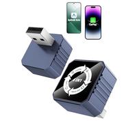 GCNWW Adattatore wireless CarPlay 4 in 1 e dongle auto Android, supporta AirPlay e MirrorLink Screen MirrorLink, connessione veloce stabile a 5,8 GHz, Plug and Play per auto con cavo CarPlay di