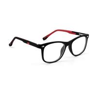 GCNWW Occhiali con luce blu per bambini | adolescenti, occhiali anti luce blu con montatura nera e aste rosse, adatti per l'uso in luoghi come giocare, guardare la TV giocare con i telefoni cellulari