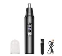 GCNWW Rasoio professionale ricaricabile per naso e orecchie, lame a doppio bordo indolore con luce a LED, strumento per la cura del Regno Unito, per uomini e donne