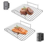 GCQ Griglia per friggitrice ad aria per friggitrice ad aria Ninja SL401 DoubleStack XL, ricambio per friggitrice ad aria in acciaio inox, accessori per friggitrice ad aria arrosto a vapore per griglia