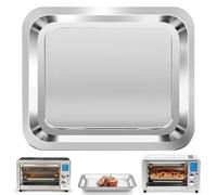 GCQ Vassoio di ricambio per friggitrice ad aria Emeril Lagasse Everyday 360, accessori per friggitrice ad aria in acciaio inossidabile da 30,5 x 25,4 cm