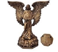 Gcroet 1PC Statua cubica con Geometria Sacra, Statuetta in Bronzo con Elementi di Decorazione per la casa, Collezione di artefatti spirituali, Piccola..