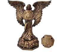 Gcroet 1PC Statua cubica con Geometria Sacra, Statuetta in Bronzo con Elementi Geometrici, Decorazioni per la casa, Collezione di artefatti spirituali, ..