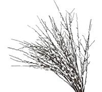 Gcroet 4 Bundle Rami di salice della Figa Artificiale 31.5 in Lunghi Vermi realistici con Fiori Bianchi branchi di salici secca Decorative Fai -da -Te per i vasi