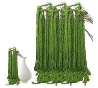 Gcroet 5 pezzi Amaranthus Flower artificiale Lifelente da 51 pollici Amaranto secco verde finta con filiale Fiori appesi per la decorazione Madri Bouque Orto di rifornimenti per la casa ...