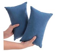 Gcroet Confezione da 2 Cuscini Piccoli, 11 x 7 Piccoli Cuscini per Viaggi, Dormire e Animali Domestici - Mini in Microfibra Ultra Morbida, Lavabili in Lavatrice Blu...