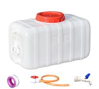 Gcroet Contenitore per l'acqua Serbatoio di stoccaggio dell'Acqua di capacità da 27, 5 Litri Contenitori di stoccaggio multifunzionali con Manico Contenitore in plastica con Rubinetto per Picnic i.