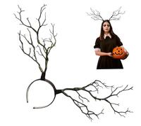 Gcroet Fascia per capelli con corna 1 pezzo, accessorio per capelli con fascia per albero per cosplay, copricapo da festival per feste e fotografie..