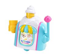 Gcroet Giocattolo da Bagno per Creare Bolle di Gelato Divertenti Giocattoli da Bagno per Bolle di Gelato novità Giocattolo per Baby Shower con 4 Coni di Simulazione...