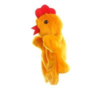 Gcroet Marionetta di Pollo Peluche Marionetta di Mano di Pollo Peluche Cartone Animato Animale Mano interattiva per la Scuola Materna Prestazione Giocattolo educativo Gallina 25 cm