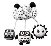 Gcroet Seggiolino Auto per Bambini Giocattolo a Spirale Carrozzina da Appendere Giocattoli sensoriali in Bianco e Nero per Passeggino Passeggino Gufo...