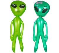 Gcroet Spalatobile Alieno 2pcs Halloween Costume Alieno Gonfiabile 50 Pollici Blow Up Toy Toy Halloween Costume per Il Compleanno, Decorazioni per Feste ..