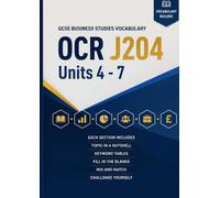 GCSE Business Studies Vocabulary OCR J204 Units 4 - 7