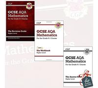 GCSE Maths AQA Higher for the Grade 9-1 Course Collection 3 Books Bundle with Gift Journal (Revision Guide, Workbook, Answers for Workbook)