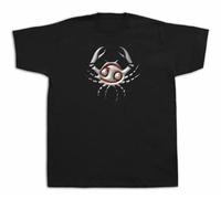 gCT4ey Cancer Zodiac Horoscope Star Signs T Shirt Astrology Symbol Universal Charm Tee