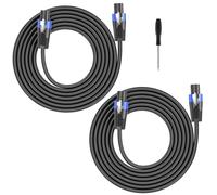 GCTBL 10M 2Pack Cavi Speakon a Speakon Cavo per Casse audio professionale da 12 Gauge Cavo per altoparlanti amplificatore DJ/PA con Twist Lock