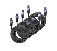 GCTBL 10M 4Pack Cavi Speakon a Speakon Cavo per Casse audio professionale da 15 Guage Cavo per altoparlanti amplificatore DJ/PA con Twist Lock