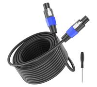 GCTBL 15M Speakon a Speakon cavo 12 Guage maschio a maschio Cavo per altoparlanti audio con Twist Lock per amplificatori DJ/PA