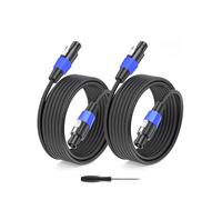 GCTBL 3M 2pack Speakon a Speakon cavo 12 Guage maschio a maschio Cavo per altoparlanti audio con Twist Lock per amplificatori DJ/PA