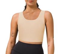 GCTBL Trans Binder Transgender FTM Tomboy Donna Mezza Binder Seno Traspirante Corsetto (K, S)