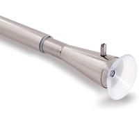 GCurtain Diametro Divisorio Regolabile dell'asta di Tensione della Molla Asta per tende 16-19mm - Nichel spazzolato/estensibile Lunghezza 34"-56" (86-143 cm)