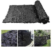 GCX- Interni strato anti-aerea Fotografia nero camuffamento mimetico netto Net singolo Shading Net Outdoor Mountain Greening Copertura netto decorazioni Net multifunzione(1.5x9M)