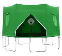 GCYEIDMA Tenda for Trampolino da 6 Piedi/8 piedi/10 Piedi, Tenda for, ombrellone for, Copertura Superiore Rotonda for Protezione Solare for Copertura Trampolino(Green 10Ft 8P)