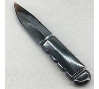 GCZQYAM Coltello per Ossidiana, pugnale in Cristallo di Quarzo energetico Intagliato a Mano in Pietra Grezza Naturale per Il Regalo di guarigione Reiki