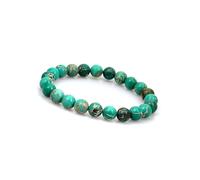 GD GOOD.designs Bracciale con perline chakra in pietra naturale di diaspro sedimentario marino da 8 mm (verde) - bracciale da uomo - braccialetto da yoga