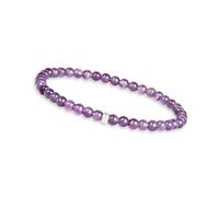 GD GOOD.designs Bracciale in ametista per donna con pietre naturali autentiche e perla in argento 925 - Bracciale di pietre preziose I Braccialetto con perle di pietra naturale da 4 mm