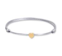 GD GOOD.DESIGNS Cavigliere da donna con cuore | Cavigliera dorata impermeabile - Regolabile (20-30 cm) | Cuori in acciaio inox in oro 18K